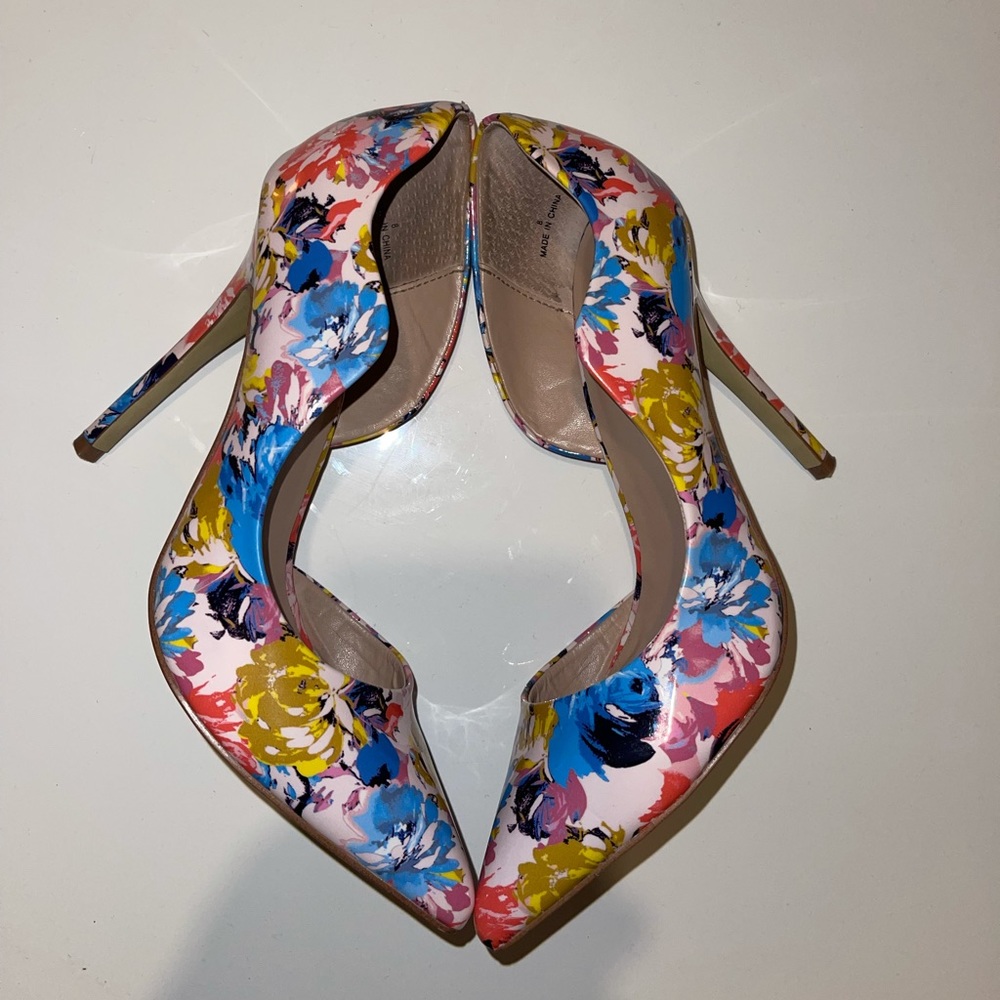 BeBe multicolored heels.